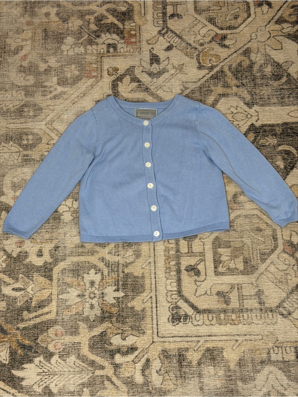 Honesty Blue Cotton Cardigan